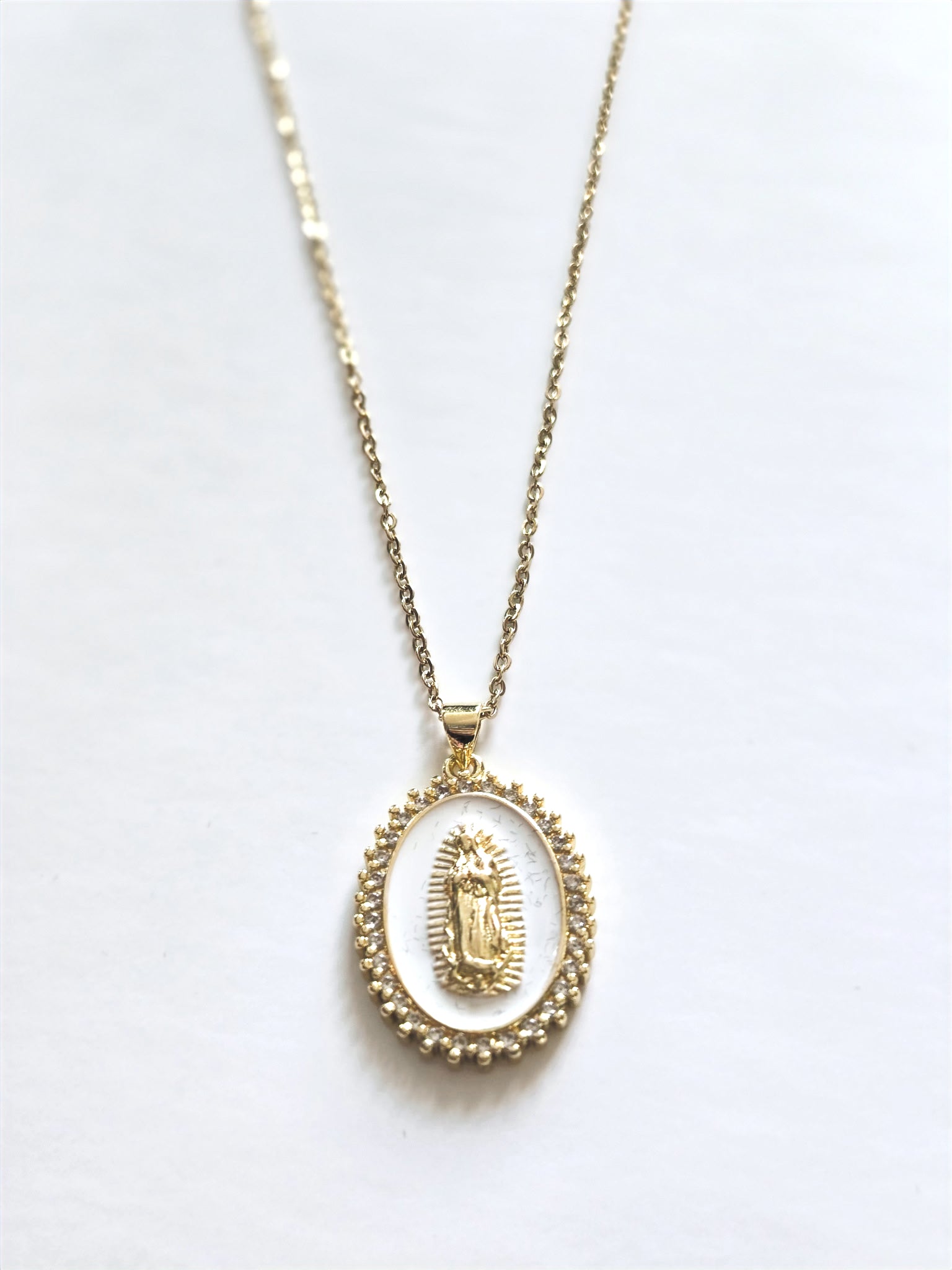 Mother of God Praying Necklace image 4