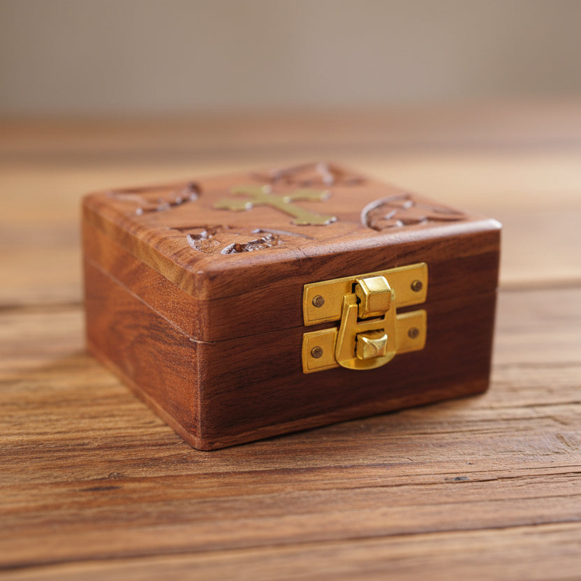 Carved Wooden Incense Holder image 2