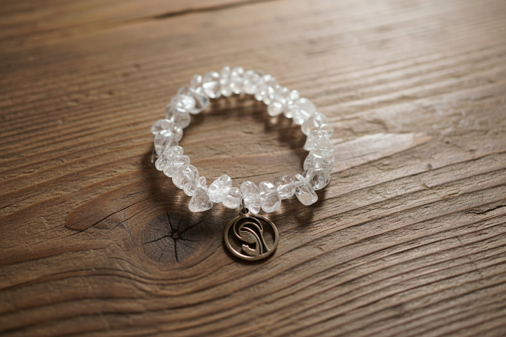 Pascha Candle with Silver-Plated Multicolor Virgin Mary Icon & Crystal Prayer Bracelet