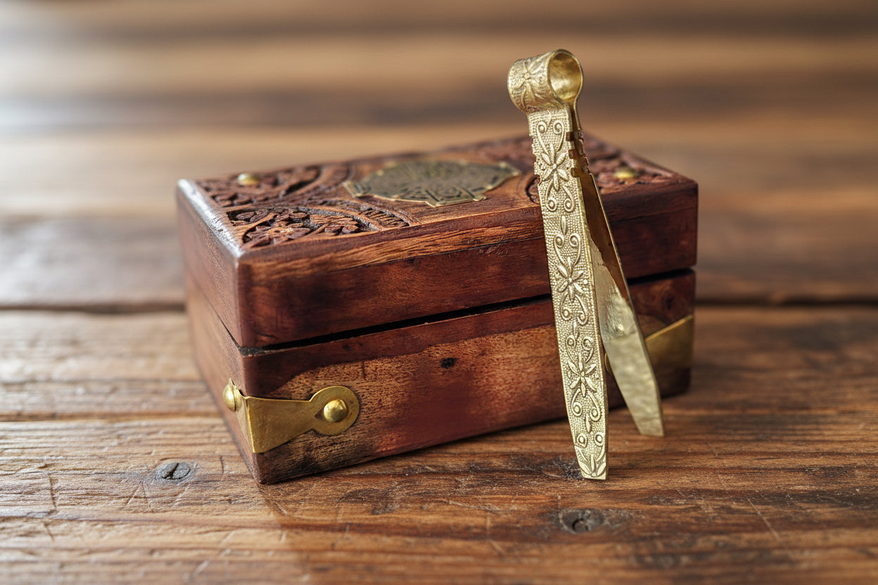 Wooden Incense Holder with Cross (large) image 4