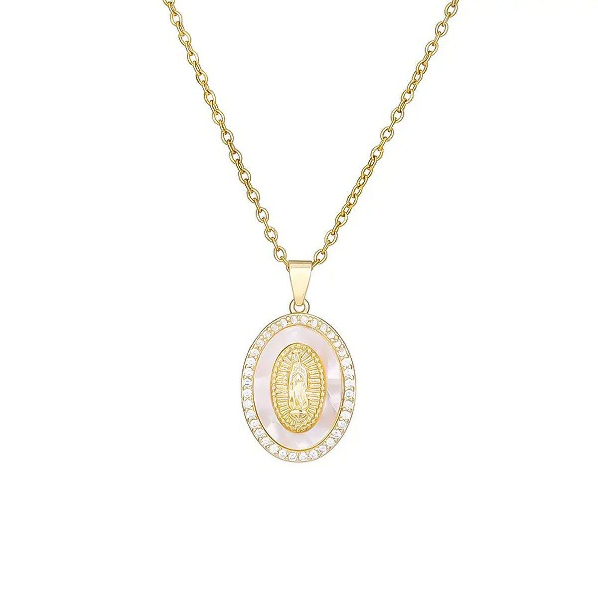 Mother of God Praying Necklace image 1