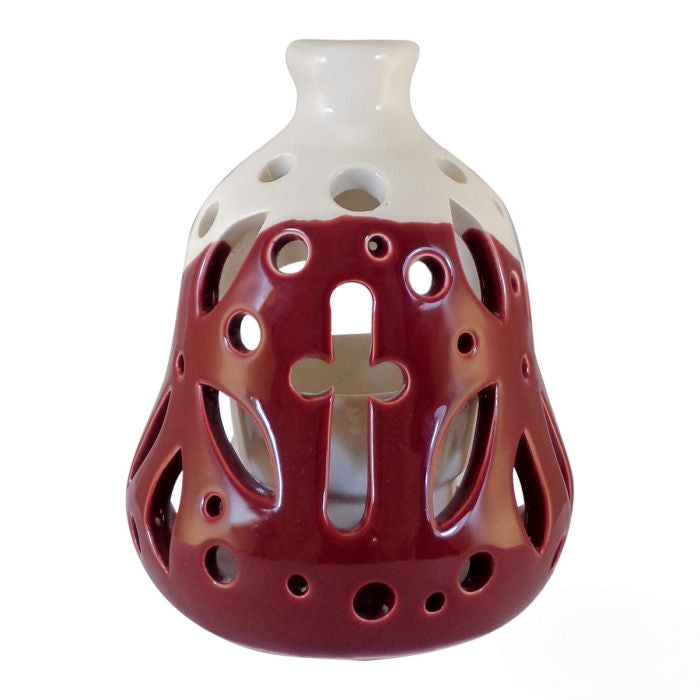 Clay Nativity Scene Lamp Red image 2