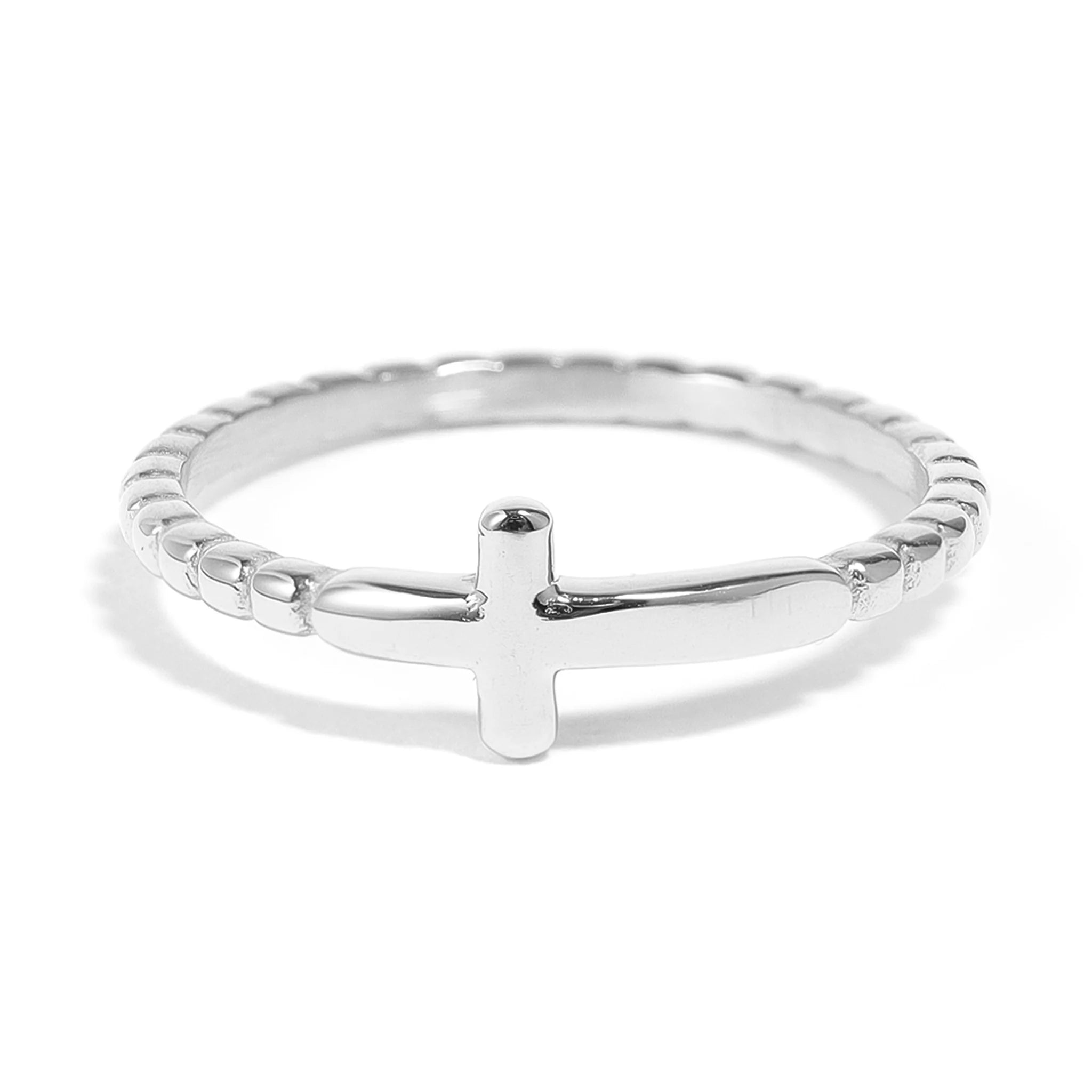 Beaded Cross Stacking Ring image 1