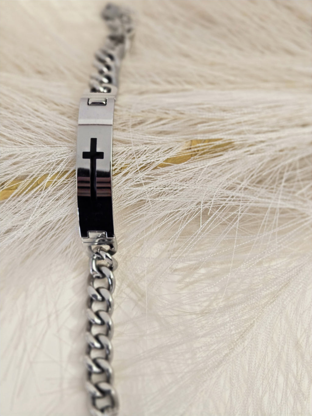 Men's Bracelet Handcuffs Cross image 1