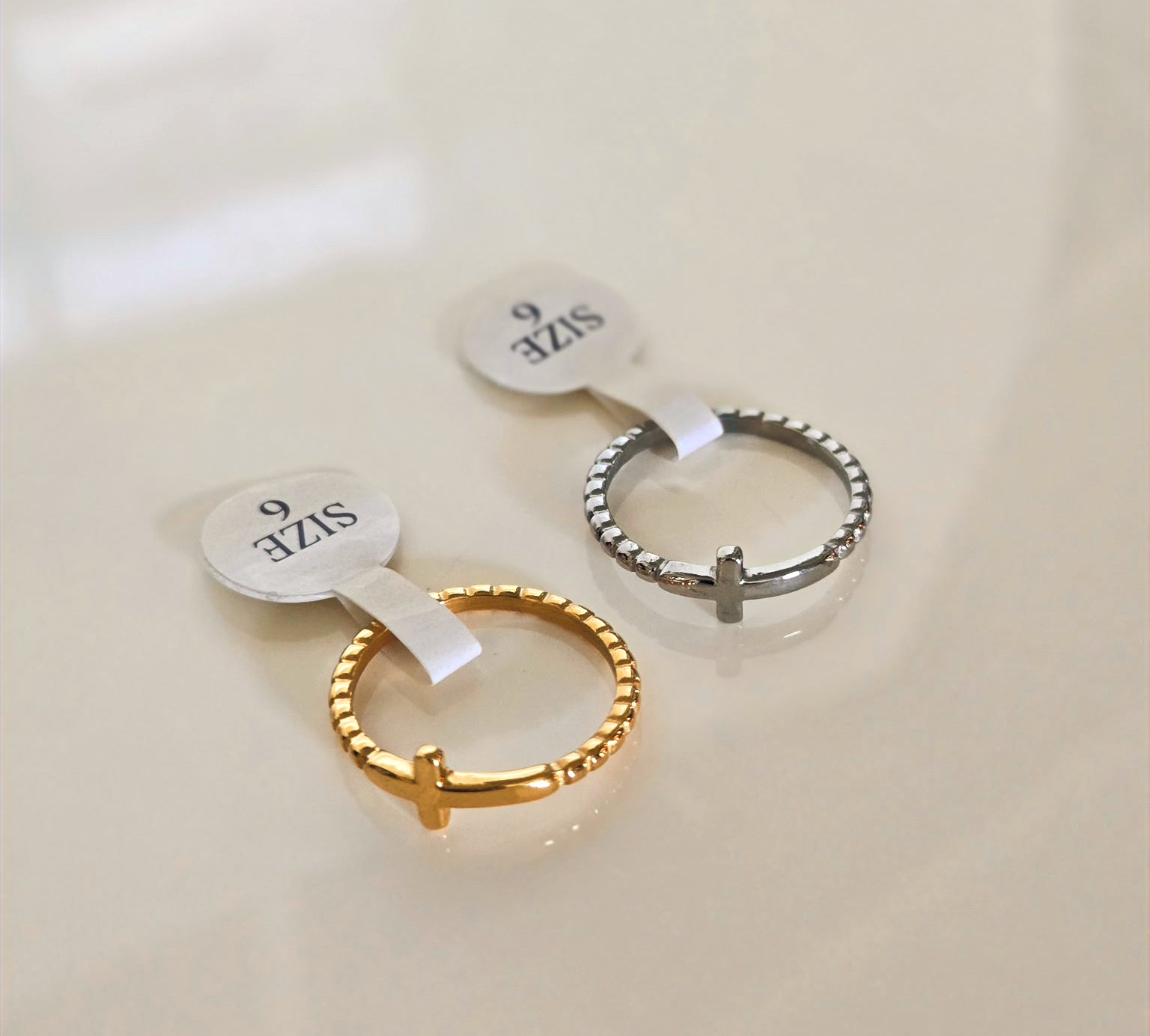 Beaded Cross Stacking Ring image 3