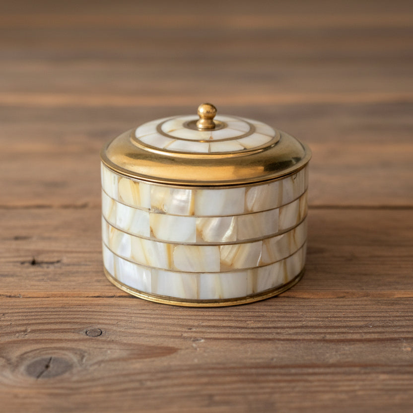 Bronze Incense Holder with Mother of Pearl image 0