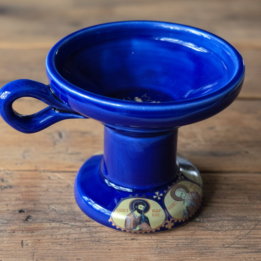 Clay Censer Gold Plated with Saints image 6