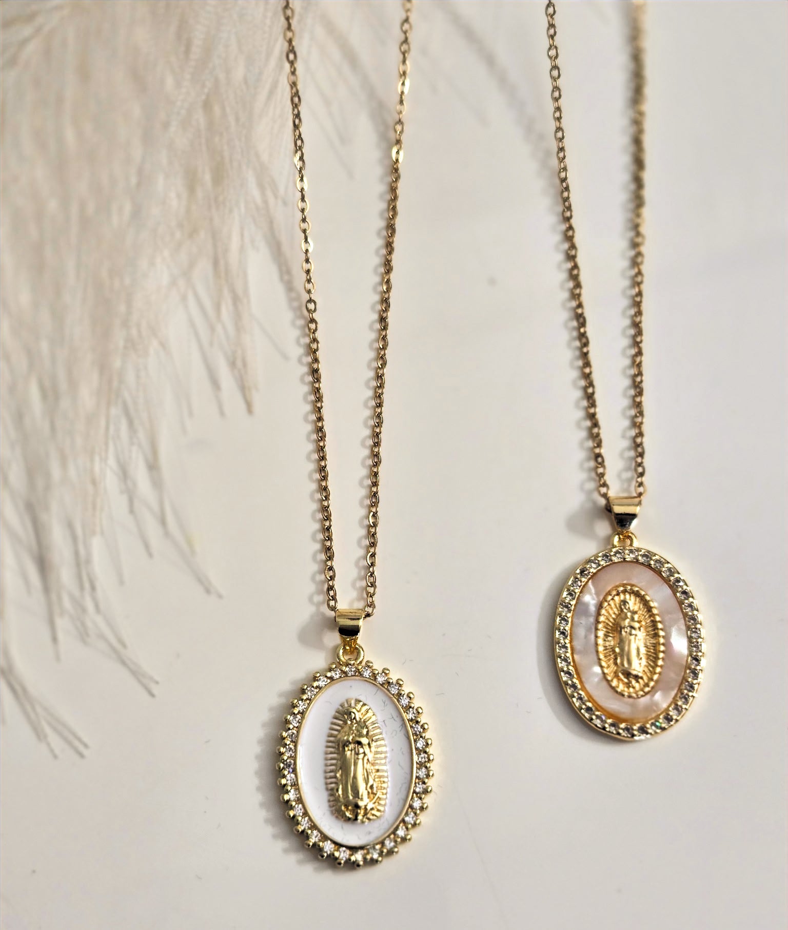 Mother of God Praying Necklace image 6